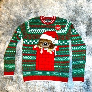 33 Degrees NWOT Tacky Ugly XMAS Sweater Men Women SLOTH Holiday MEDIUM